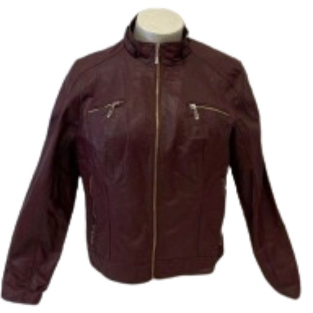 Cavalini burgundy jacket size 1X